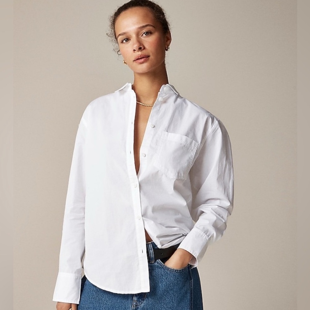 J. Crew TALL Garçon Classic Fit Shirt in Cotton Poplin